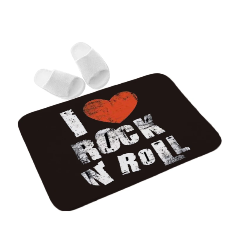 ROCK Прямоугольный напольный коврик, креативный уникальный дверной коврик, домашний коврик, супер мягкий абсорбирующий коврик для ванной, дверной входной черный коврик, 40 см* 60 см - Цвет: ROCK