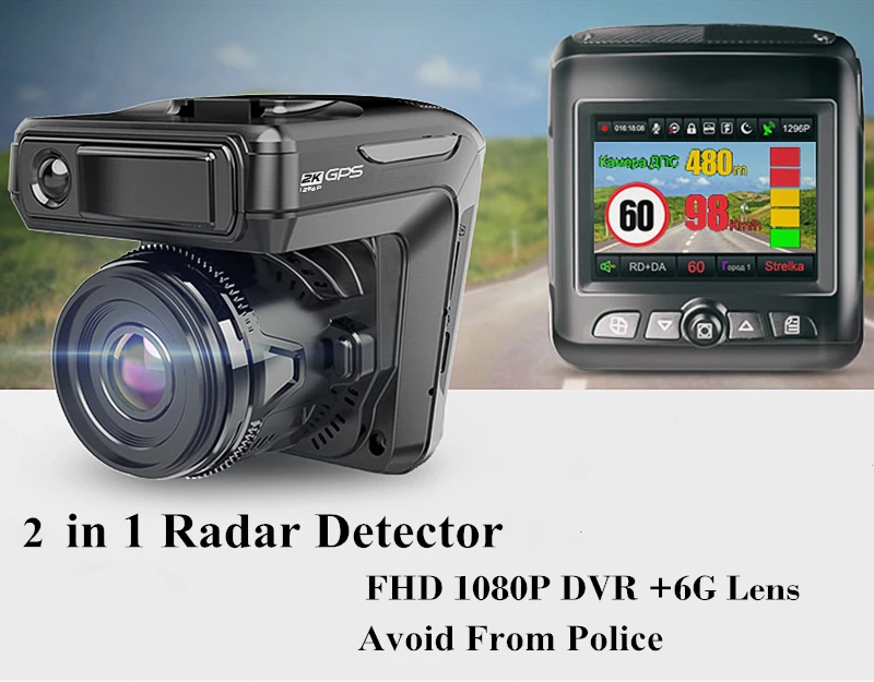 Wetowe T21 2 в 1 радар Dvr FHD 1296P автомобильный детектор 9G объектив Автомобильная камера Анти радар детектор русская Speedcam