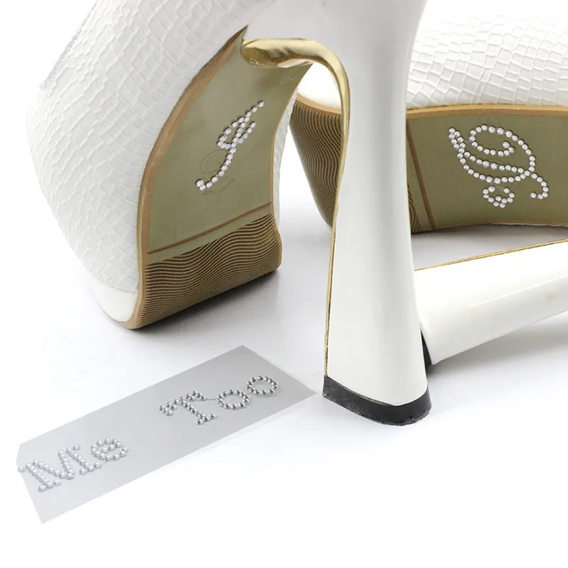 1 Набор наклеек Я сделаю меня слишком невесты Белый Прозрачный Стразы Свадебный