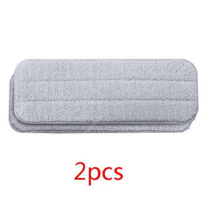 2pcs Xiao mi jia Deerma сменная Швабра тканевая тряпка для mi jia водяная распылительная Швабра вращающаяся на 360 градусов Чистящая тканевая головка деревянная углеродная Fibe - Цвет: 2pcs