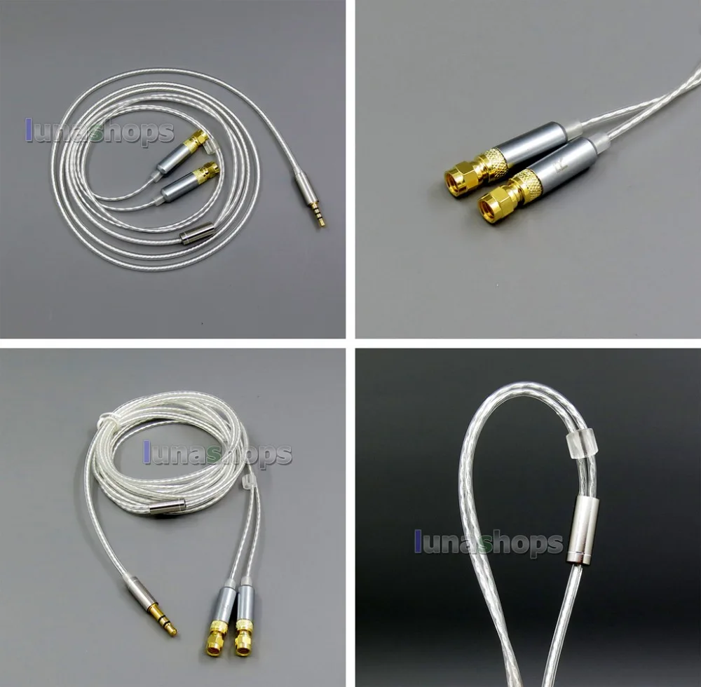 LN006263 из меха черно-бурой покрытие наушников кабель для HiFiMan HE400 HE5 HE6 HE300 HE560 HE4 HE500 HE600 наушников
