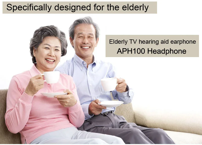 aph100-ТВ слуховой аппарат наушники Беспроводной 2.4 г HiFi ТВ наушники коммерческих Установка пожилых слуховой аппарат гарнитура