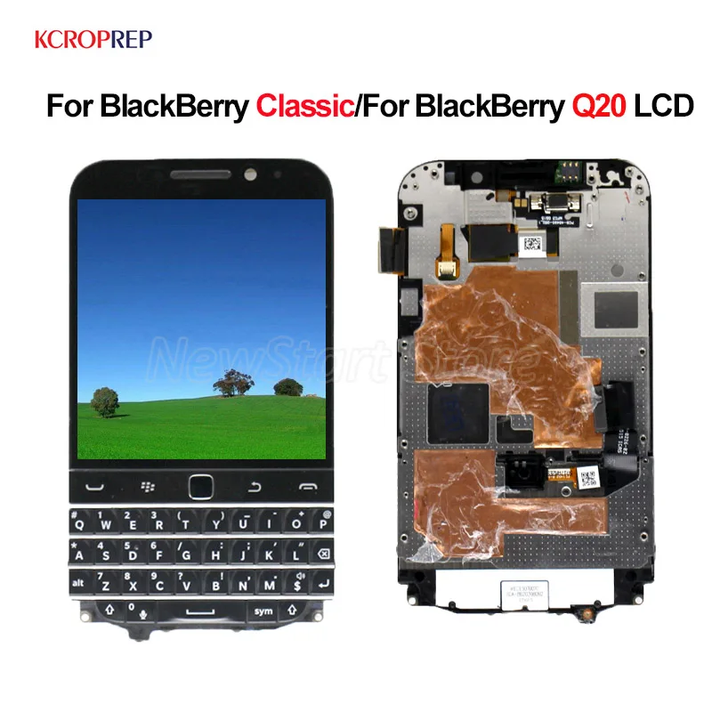 Для BlackBerry Q20 ЖК дисплей кодирующий преобразователь сенсорного экрана в сборе без
