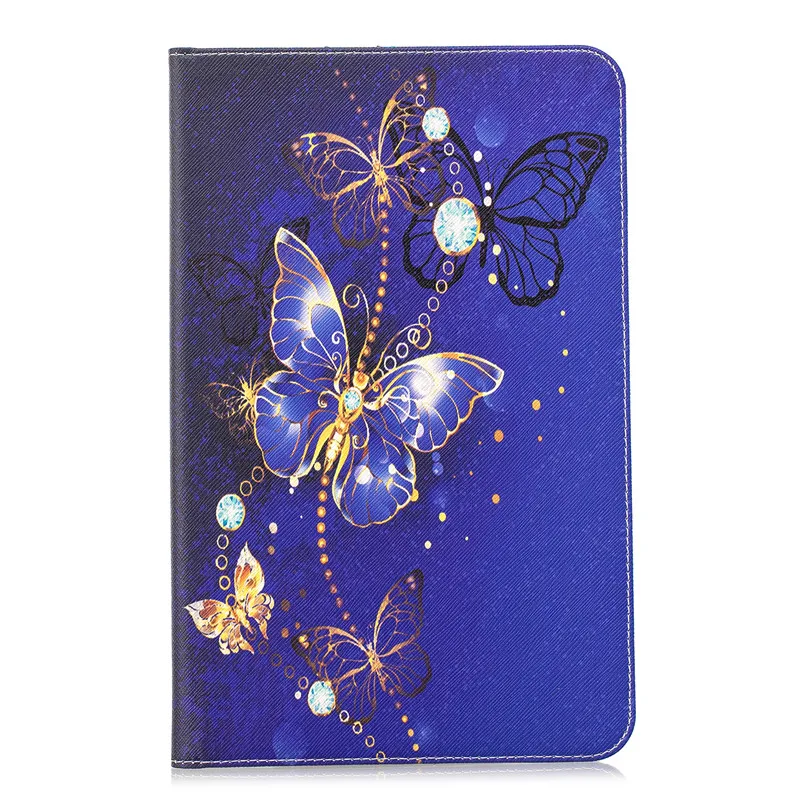 5 видов стилей чехол из искусственной кожи с Рисунком Слона бабочки для Samsung Galaxy Tab