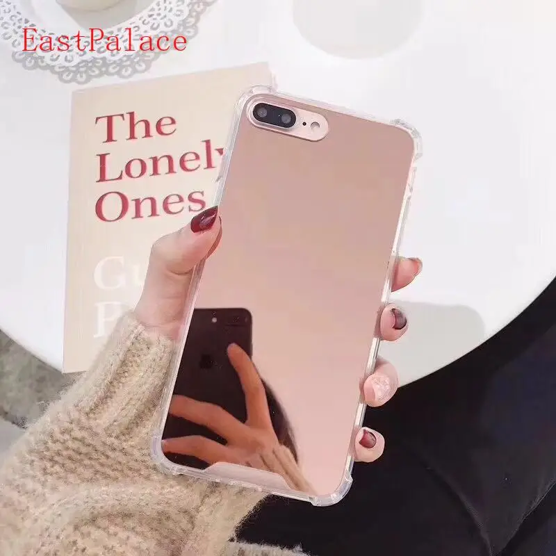 Soft Case for iPhone X XS Max XR Cases Shockproof TPU Mirror Back Cover 7 8 Plus 6S 6 Coque |