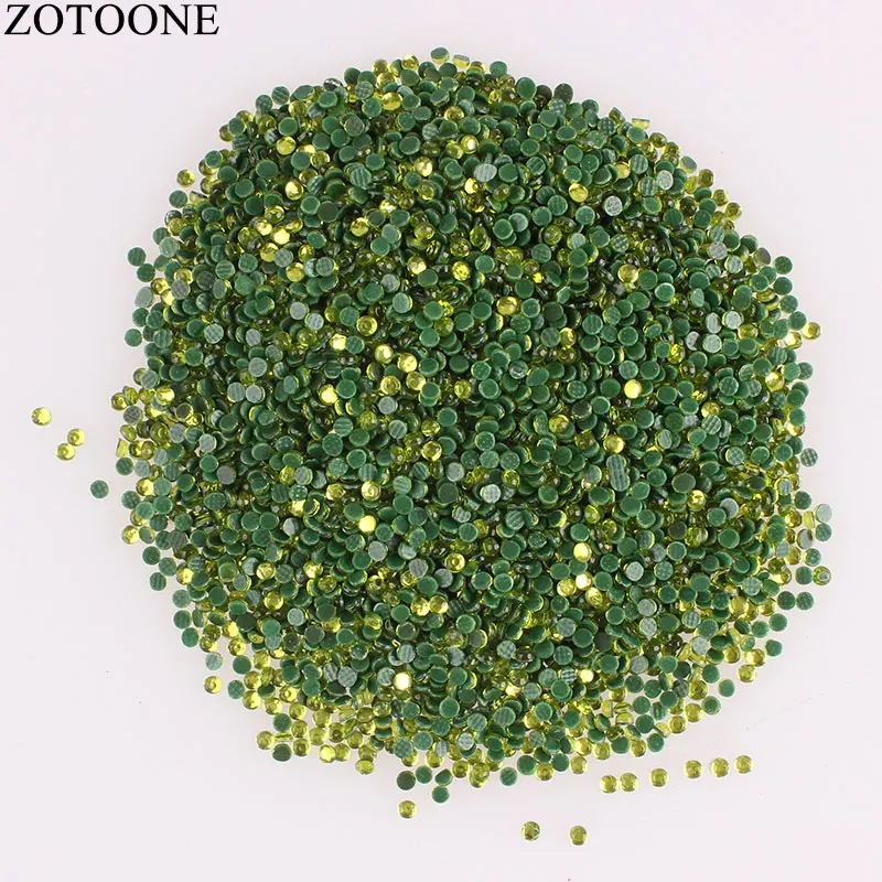 ZOTOONE 2 3 мм 1440 шт Стразы для дизайна ногтей украшения исправленное железо одежды