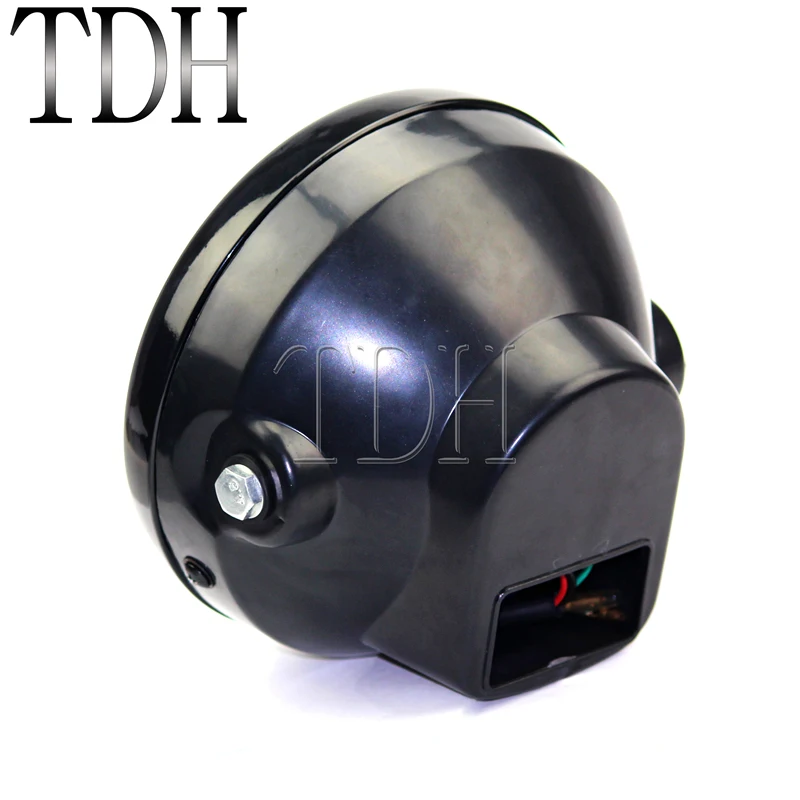 Универсальный желтый круглый светодиодный 7 дюймовый мотоцикл H4 12 в 35 Вт ABS