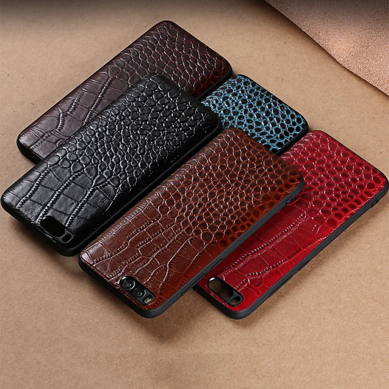 Case For Xiaomi Mi 6 Mi6 M6 / Note 3 Note3 Crocodile Texture Genuine Leather Back Cover | Мобильные телефоны и аксессуары