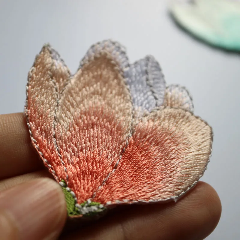 2 шт./компл. высокого качества глажка вышитые нашивки цветы клеящиеся утюгом