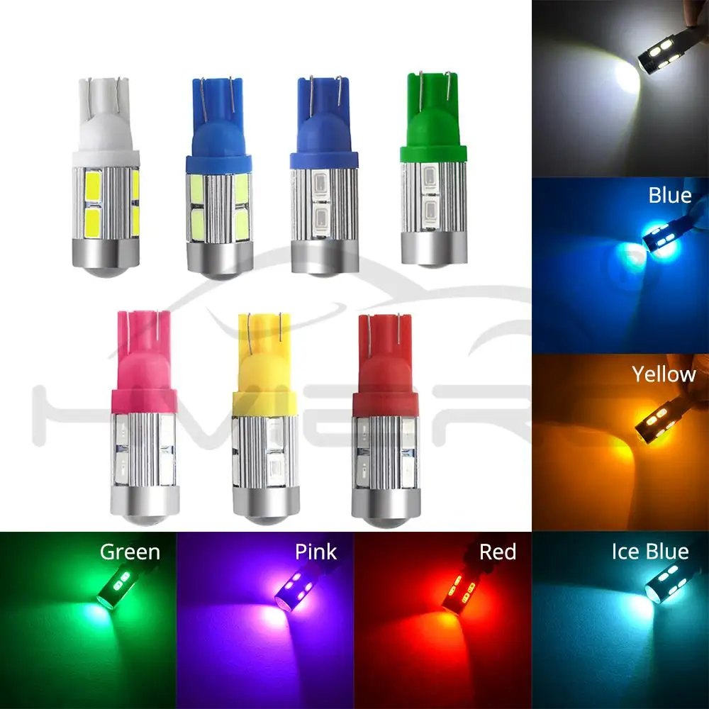2X T10 W5W 194 168 DC 12v парковочная автомобильная лампа авто Led резервный сигнал поворота