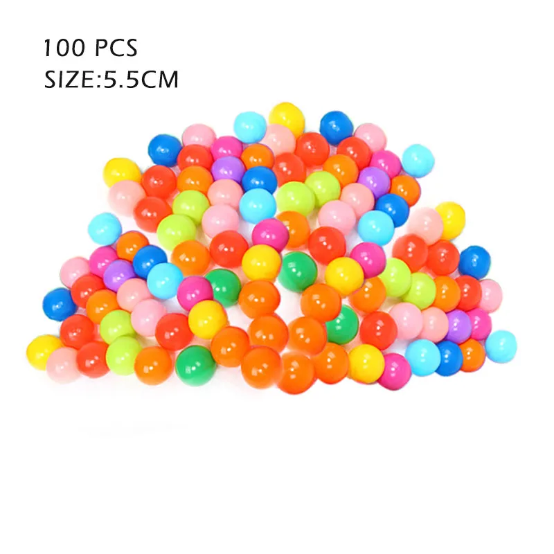 5.5cm 100pcs Ball A Складная детская палатка для игр на открытом воздухе, детский игровой домик для бассейна с шариками океана, игровой домик для мальчиков и девочек, Милая модель автомобиля, игровые палатки, игрушки для детей - Цвет: 5.5cm 100pcs Ball A
