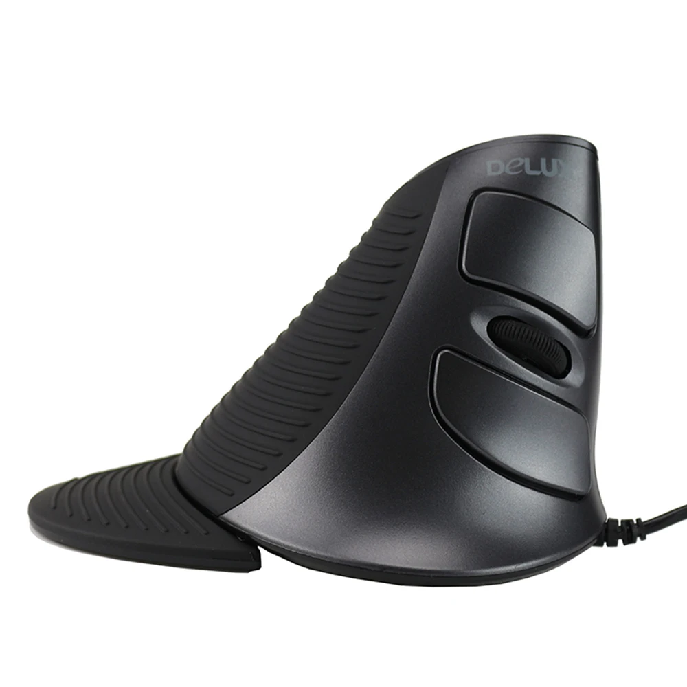 Mouse Only Вертикальная мышь Delux M618 эргономичная Проводная вертикальная мышь Combo 1600 Точек на дюйм с одной рукой T9 мини игровая клавиатура для игры PC Gamer ноутбука, настольного компьютера - Цвет: Mouse Only
