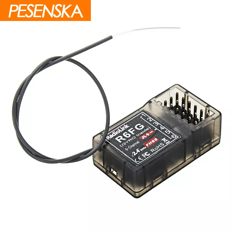Pesenska оригинальный radiolink R6FG 2 4G 6CH приемник FHSS радиопередатчик гироскопа