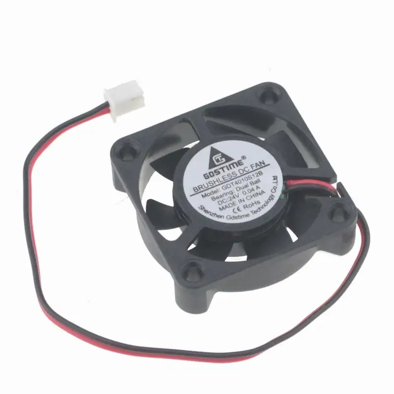 2 шт./лот 40*40*10 мм DC5V 12V 24V двойной шариковый подшипник 4010 2Pin охлаждающий