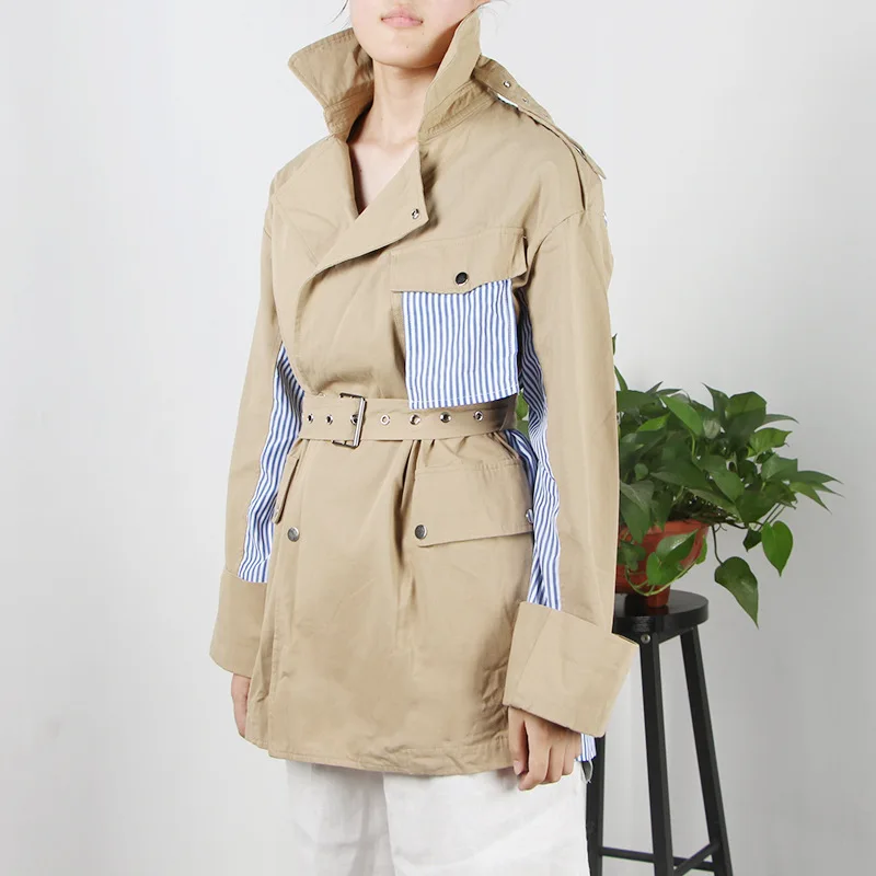2018 Casaco Feminino Костюмы Хань вариант Bf ветер осенний Новый фонд Для женщин Тренч