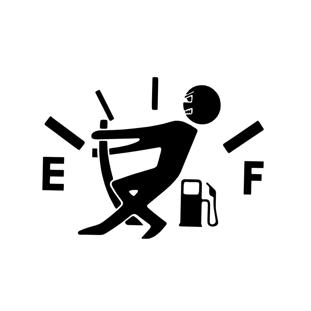 1 шт. Смешные автомобильные Стикеры тянуть топливный бак указатель полный Hellaflush