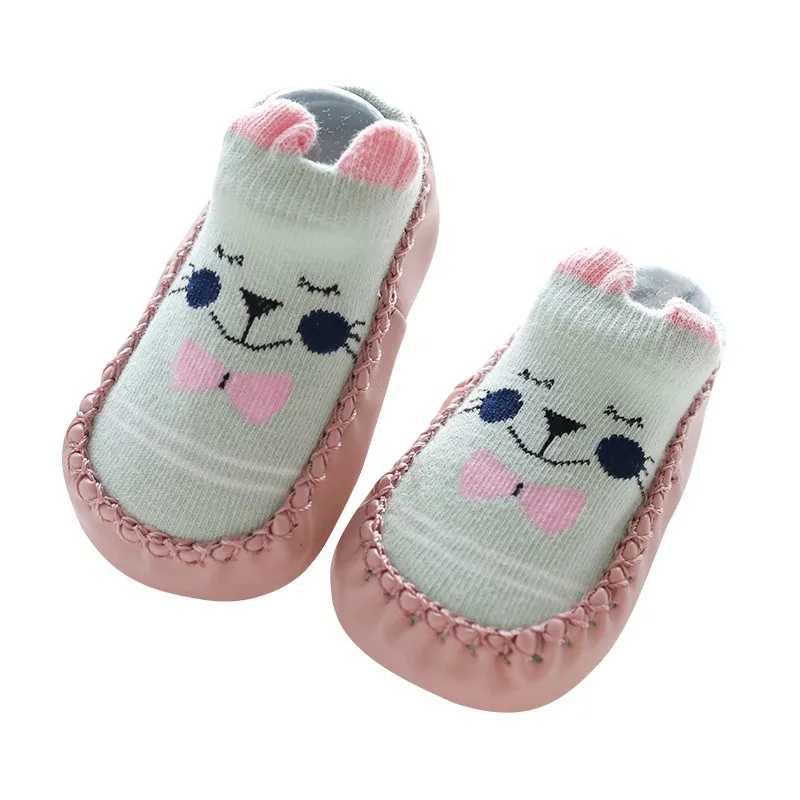 Baby Socks With Rubber Soles Infant Newborn Baby Girls Boys Autumn Winter Children Floor Socks Shoes Anti Slip Soft Sole Sock
