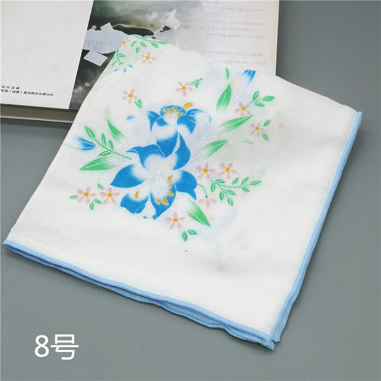 1pcs 1 шт.-5 шт. платок в цветочки леди цветочный женский платок Салфетка полотенца 35 см Новинка свадьба стол hanky RF2 - Цвет: 1pcs
