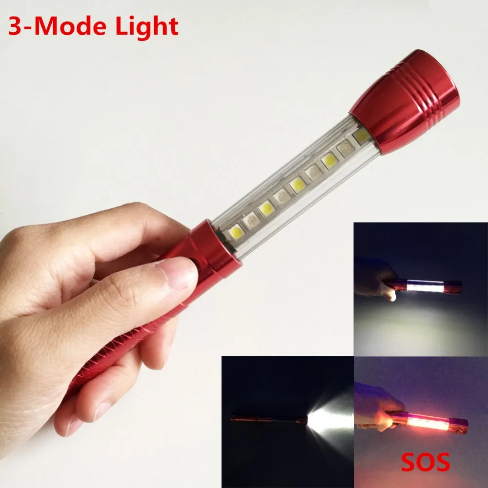 Масштабируемый 3 режимный аварийный светодиодный фонарик для автомобиля с