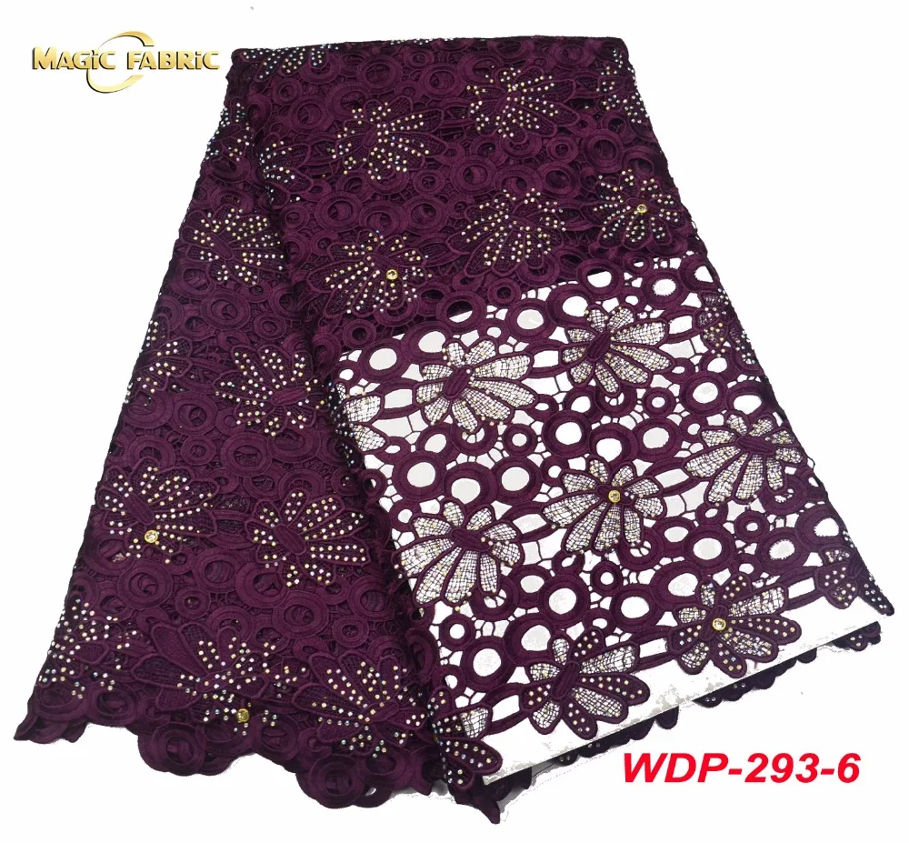 

Hot Selling African cord Lace Fabrics High Quality Embroidered Tulle mesh Lace Fabric For African France lace fabric WDP-293