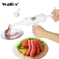 walfos food grade quality manual sausage machine meat stuffer filler hand operated salami makerfunnel