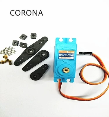 Servo con engranaje de Metal Digital, Servo resistente al agua para modelos RC, Corona, DS-560WP, 15KG-0
