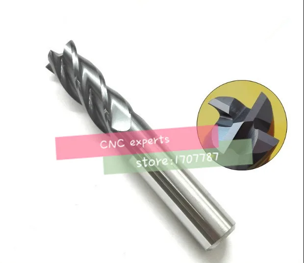 

Free shipping 1PCS 4F head diameter 1.0~20.0MM tungsten carbide steel cutter CNC milling cutting hardness,carbide Milling cutter