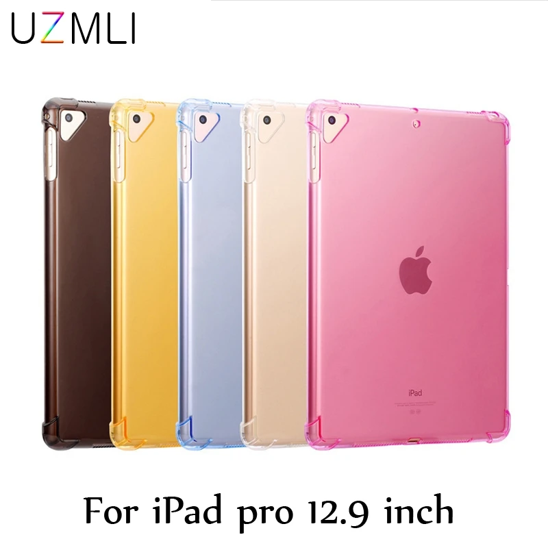 Противоударный ТПУ чехол для iPad pro 12 9 2017 2018 ультра тонкий силиконовый цветной