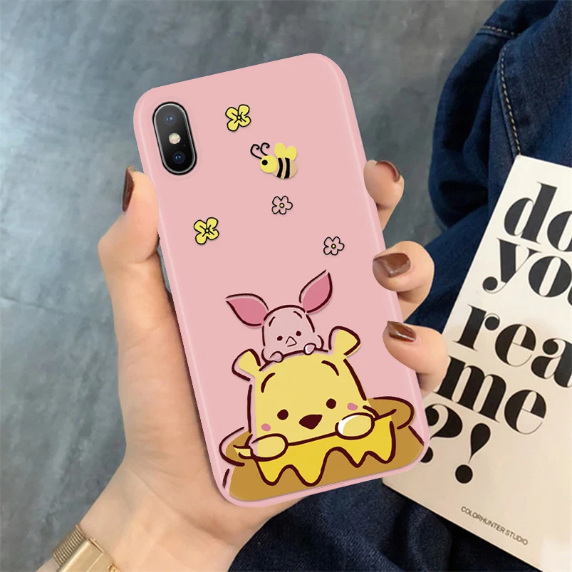 Kfe-wnsxzpj Мультяшный матовый чехол для телефона для iPhone 11 Pro XS Max XR X 10 8 7 6 6S Plus 7Plus роскошный мягкий ТПУ чехол для iPhone X чехол - Цвет: Kfe-wnsxzpj