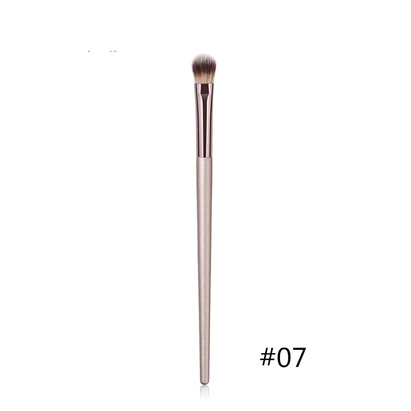 07 Mini Eyeshadow br 1 шт. кисть для основы, макияж, кофейная ручка, профессиональная пудра для лица, тени для век, румяна, кисть для бровей, губ, Большая мягкая косметическая кисть - Handle Color: 07 Mini Eyeshadow br