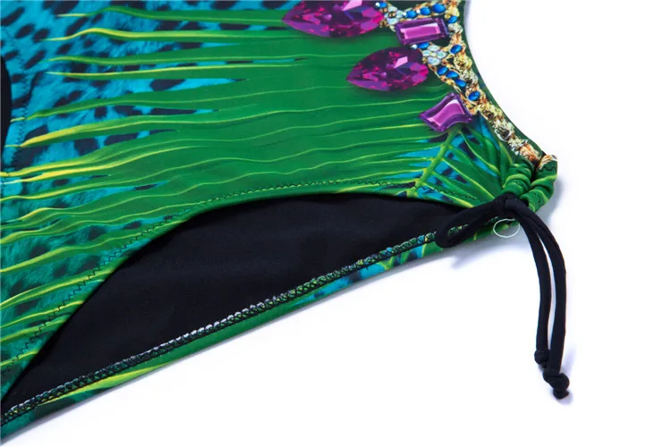 Новый Priting цельные Купальники Дамы Пуш-Ап Монокини Купальник Женщины Купальный