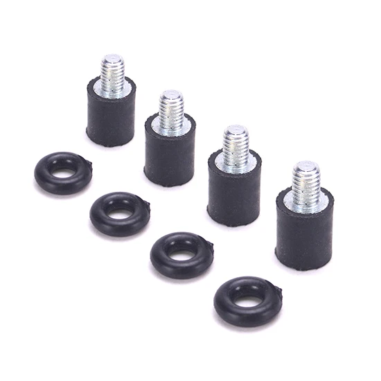 4x Screws 4x Circle Полет контроллер анти вибрация демпфер демпфирования фиксированной винты крепления резиновые столб резиновый уплотнитель для модели RC Запчасти - Цвет: 4x Screws 4x Circle