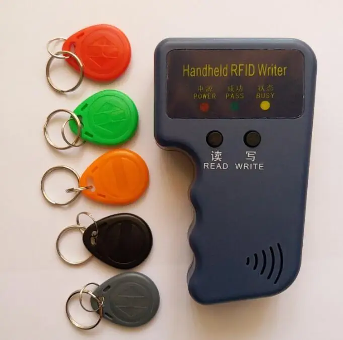 Ручной 125 кГц RFID Копир писатель Дубликатор Программист считыватель+ 5 шт. EM4305 перезаписываемые ID брелки метки