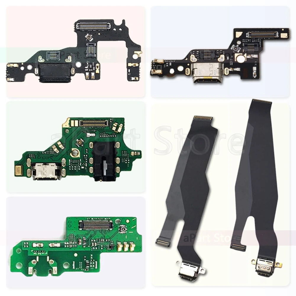 USB зарядный порт зарядное устройство док разъем гибкий кабель для Huawei P8 P9 P10 P20 P30