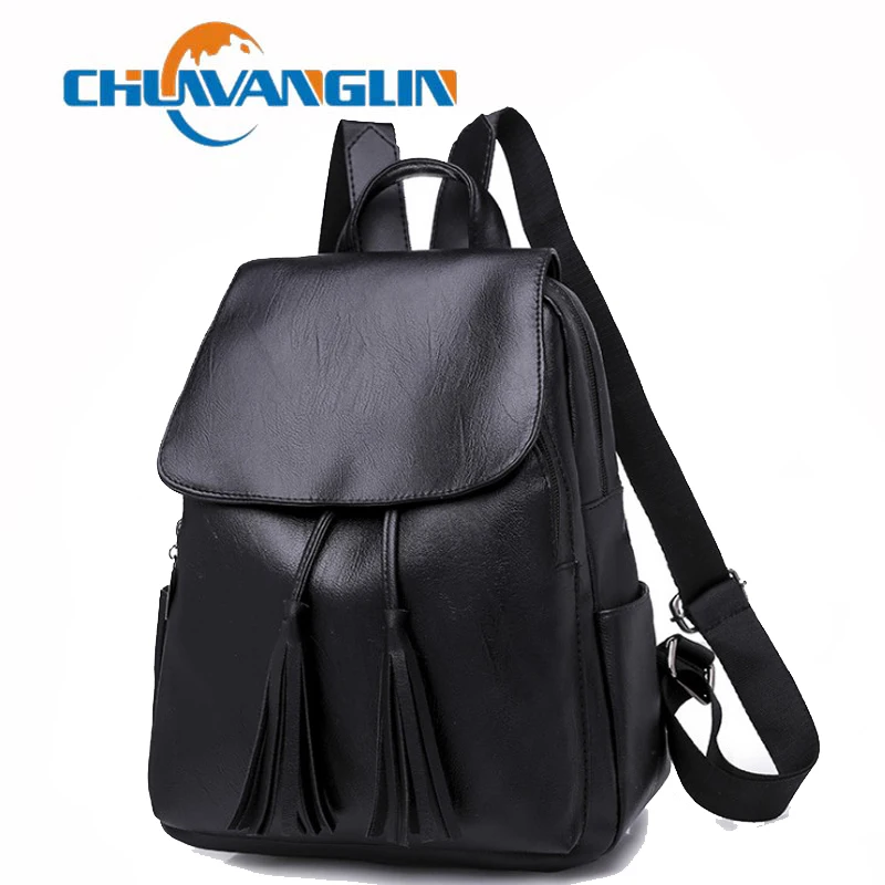 Модный женский рюкзак Chuwanglin однотонные кожаные рюкзаки простой bolsa feminina