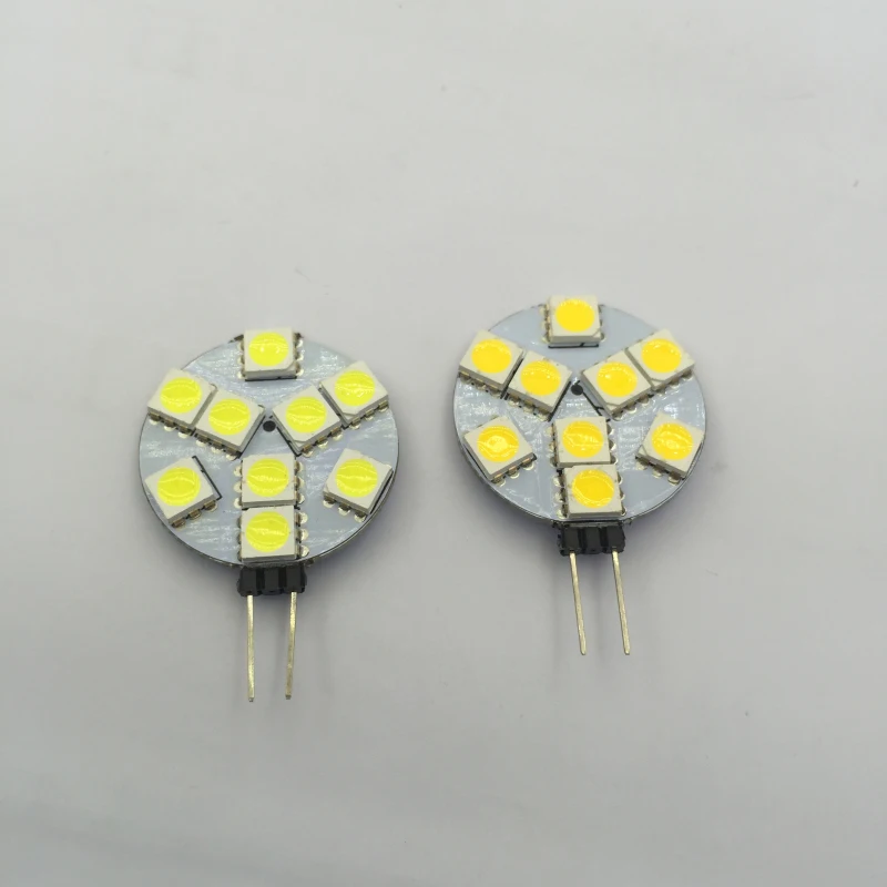 Высокая яркость G4 12v 5050 SMD 1W 2W 3W 4W СВЕТОДИОДНЫЙ машина лодка свет Чистый/теплый