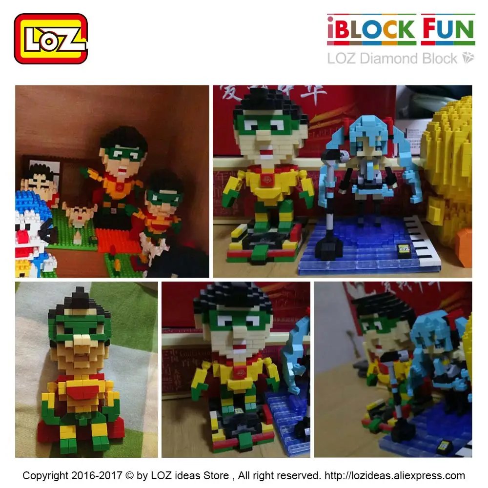 LOZ Алмазные блоки блинчик персонаж супергероя из фильма A hero OR NOT сборка 3D