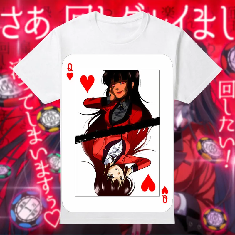 Футболка Coshome Kakegurui летняя футболка с коротким рукавом для мужчин|tee top|tee teetee short |