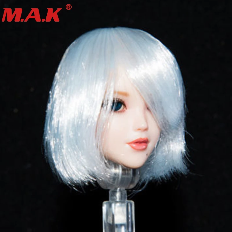 Масштаб 1/6 NieR headplay automata 2B девочка голова с белыми волосами лепка меч набор