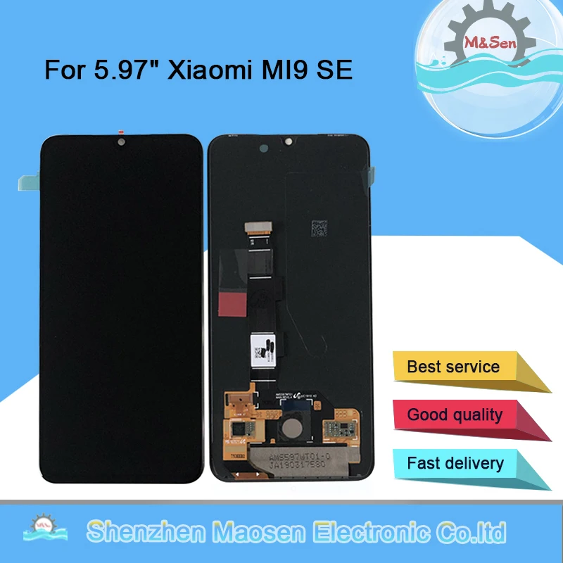 Digitalizador para mi Tela de 5.97 Sen para Xiaomi Amoled para Mi9 + Painel de Toque Original Tela se 9se mi 9 m & Lcd