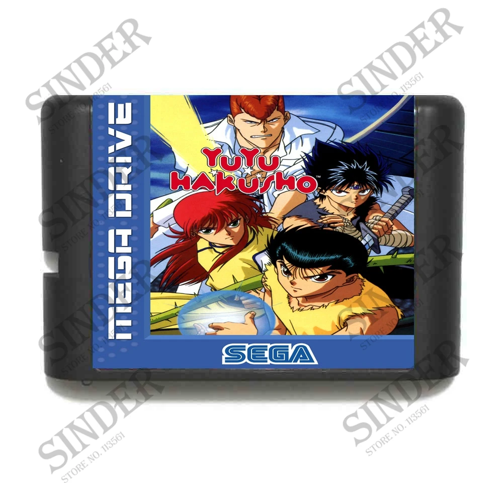 Yu Hakusho Makyoutohissen 16 бит MD игровая карта для Sega Mega Drive Genesis|16 bit|md game16 bit md |