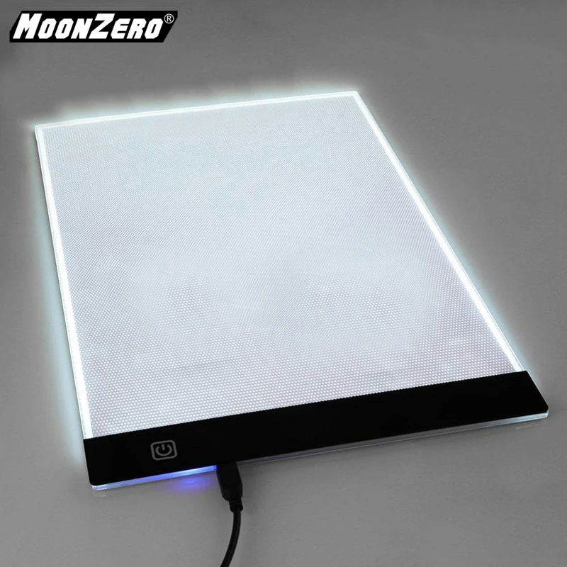 MOONZREO ultra-thin practical 3.5mm A4 LED light flat for EU/UK/AU/US/USB plug diamond embroidery painting tool set | Дом и сад