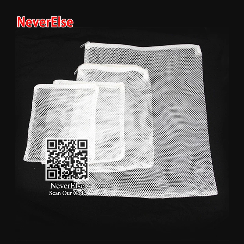 Аквариумный сетчатый фильтр медиа мешок с молнией 3 размера многоразовый для