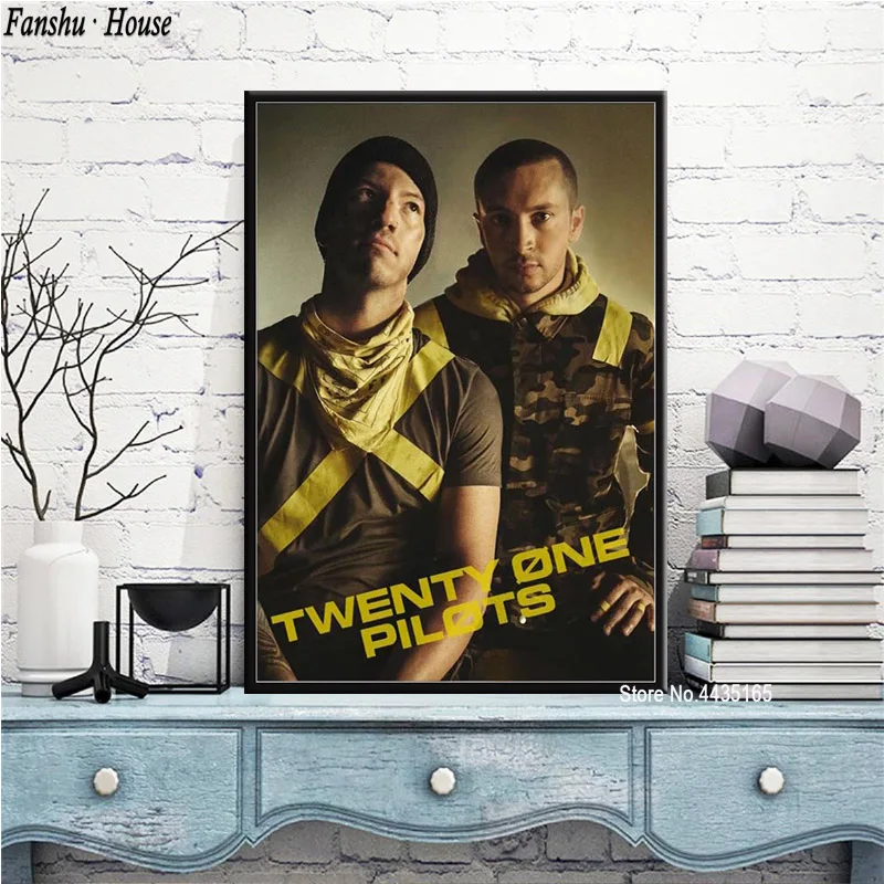 Плакат Twenty One Pilots постеры и принты рок музыкальной группы Картина на холсте