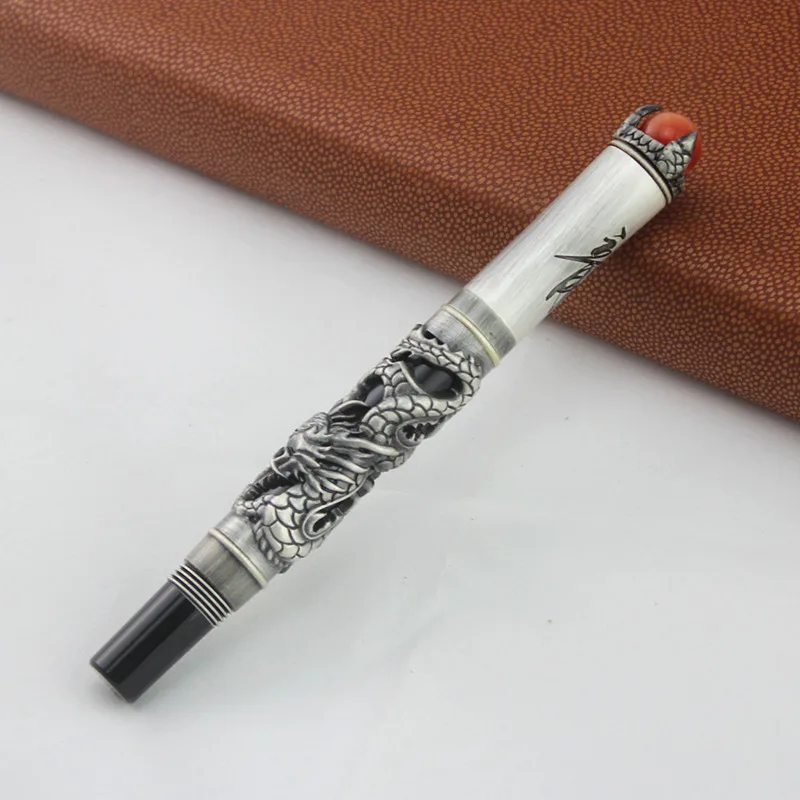 

Luxury Gift Pen Set Jinhao High Quality Dragon Rollerball Pen with Original Case Metal Ballpoint Pens for Christmas Gift