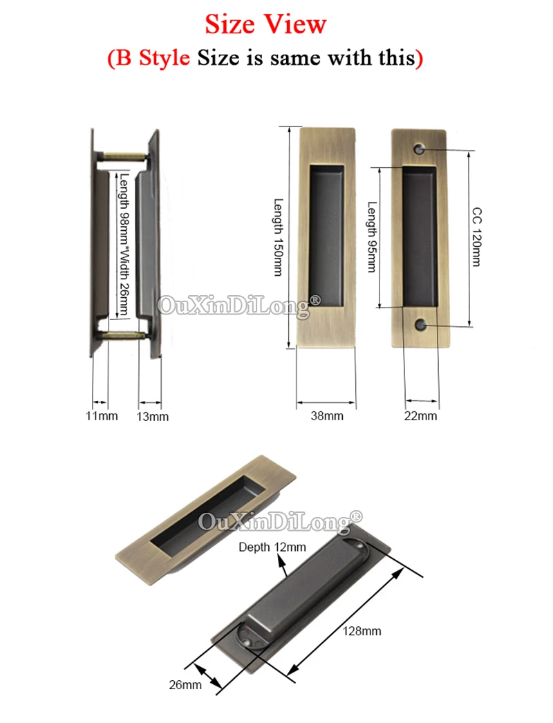 Новинка 1 пара встраиваемые ручки для раздвижных дверей невидимые скрытые