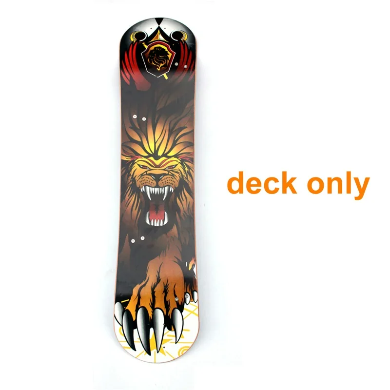 Deck only " x 37" Горный скейтборд палуба 10 слоев внедорожных бамбуковых палуб Лонгборд с держателем для ног взрослый скейтборд без грузовика - Цвет: Deck only