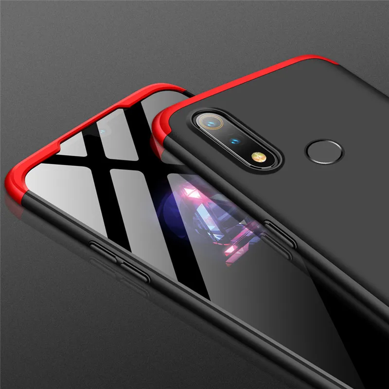 Чехол для OPPO Realme 3 Модный деловой в 1 360 градусов Полная защита корпуса телефона задняя крышка Realme3 Жесткий