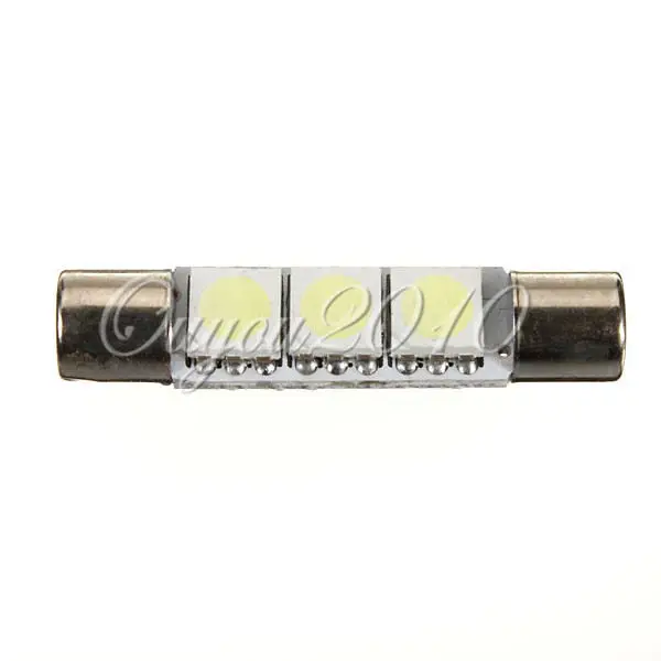 2 шт. Festoon Dome T6.3 31 мм 3 SMD 5050 Светодиодная лампа 3smd автомобильные зеркальные лампы