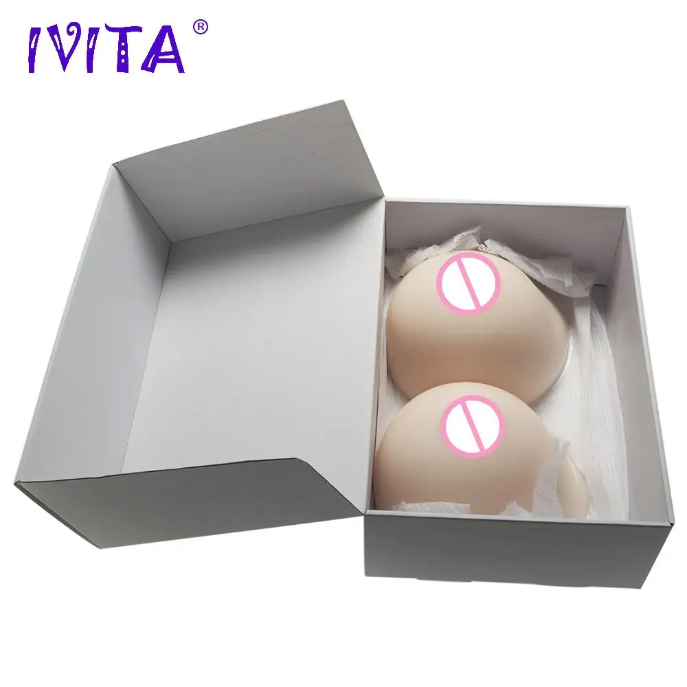 IVITA 3600 г реалистичные силиконовые искусственные груди формы накладные для